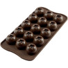 Stampo Cioccolatini Imperial in silicone marrone da Silikomart Stampo Cioccolatini Imperial in silicone marrone da Silikomart