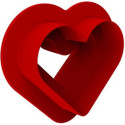 Level Hearts 35 Silikomart, Stampo in silicone 8 Cuori 80x66xh12 mm con cutter