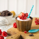 Stampo cioccolato bicchierino ondulato da 7,5 cm h 5 cm, in policarbonato da Decora