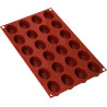 Stampo mini savarin ovali 4,4 x 3,2 h 2,45 cm Small Oval Savarin in silicone di Silikomart
