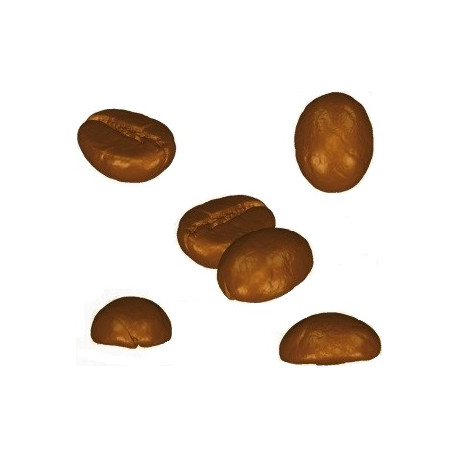 Stampo Chicco Caffè Cioccolato da 2 g dimensioni 21x16 mm in policarbonato Stampo Chicco Caffè Cioccolato da 2 g dimensioni 21x16 mm in policarbonato