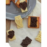 Stampo Cioccolatini Choco Tags in Love in silicone  SF196 da Silikomart