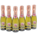 Bottega Petalo dell'amore Vino Spumate Moscato dolce in bottiglia con rosa da 20 cl