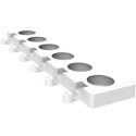 GEL017M, set mini gelati Sun da Silikomart: 2 stampi in silicone Top White + 1 vassoio in ABS + 100 mini bastoncini legno