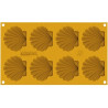Stampo Canestrello 15 o Capasanta in Silicone Giallo da Silikomart Linea Naturae Stampo Canestrello 15 o Capasanta in Silicone Giallo da Silikomart Linea Naturae