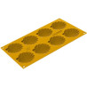 Stampo Canestrello 15 o Capasanta in Silicone Giallo da Silikomart Linea Naturae Stampo Canestrello 15 o Capasanta in Silicone Giallo da Silikomart Linea Naturae