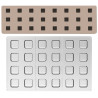Kit Cubo 01 per 24 cioccolatini ripieni: CH029 stampo Tritan forma cubo + stampo silicone per inserti da Silikomart Kit Cubo 01 per 24 cioccolatini ripieni: CH029 stampo Tritan forma cubo + stampo silicone per inserti da Silikomart