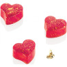 Tesoro P: stampo in Tritan per 24 praline di cioccolato a cuore da Silikomart Tesoro P: stampo in Tritan per 24 praline di cioccolato a cuore da Silikomart