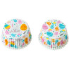 Set di 36 pirottini per muffin in carta forno con decoro uova e coniglio di pasqua di ø5xh3,2 cm da Decora