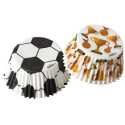 Pirottini Champions Decora 36 pirottini muffin tema calcio coppa Champions in carta ø5xh3,2 cm