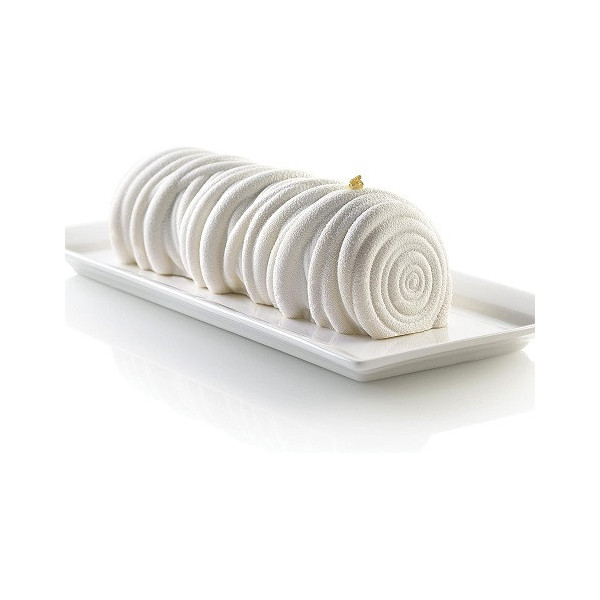 Stampo Tronchetto di Lana lungo 24,5 cm, largo 9,5 cm, alto 7,7 cm in silicone grigio da Silikomart