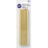 Set 12 Candeline Mezzo Stelo Oro: candele lunghe 6 cm colore oro da Wilton Set 12 Candeline Mezzo Stelo Oro: candele lunghe 6 cm colore oro da Wilton