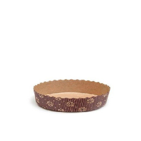 Stampo crostata in carta da forno marrone di ø10 cm per mini tortine da 60 g Stampo crostata in carta da forno marrone di ø10 cm per mini tortine da 60 g