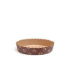 Stampo crostata in carta da forno marrone da 10 cm per mini tortine da 60 g