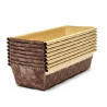 50 Stampi plum-cake in carta da forno da 16,5x6,5xh5 cm per torte da 200 g 50 Stampi plum-cake in carta da forno da 16,5x6,5xh5 cm per torte da 200 g