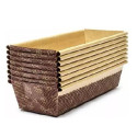 25 Stampi plum-cake in carta da forno da 20x6,5xh4,5 cm per torte da 300 g