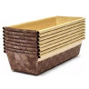 25 Stampi plum-cake in carta forno da 22,5x7xh6,5 cm per torte da 400 g