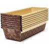 20 Stampi plum-cake in carta forno da 26x6,5xh5,5 cm per torte da 500 g