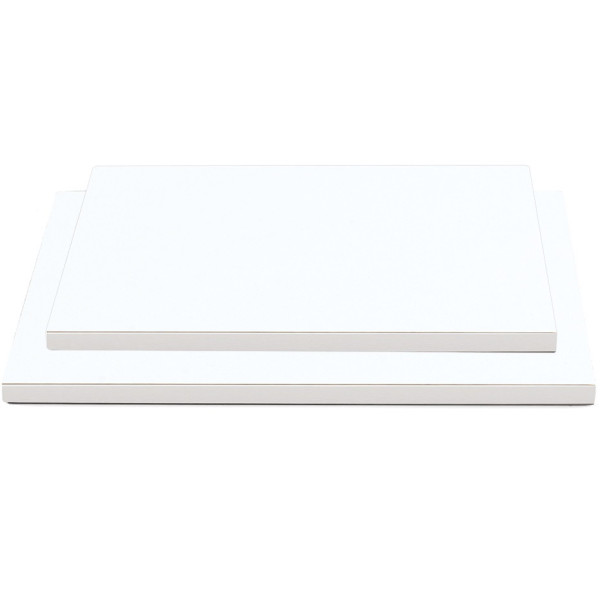 Base bianca per torta o vassoio sotto-torta rettangolare bianco, cakeboard bianco lato 30x40 cm o 60x40 cm ed altezza 1,2 cm