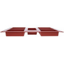 Wide Rectangle Cake: stampo Rettangolo in silicone per 7 forme rettangolari da 8,7 cm SF110 di Silikomart