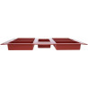 Wide Rectangle Cake: stampo Rettangolo in silicone per 7 forme rettangolari da 8,7 cm SF110 di Silikomart