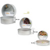 Teglia tonda liscia per torta americana in alluminio anodizzato alta 5 cm e diametro da 10 a 40 cm da Decora
