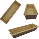 50 Stampi plum-cake in carta da forno da 15x6,5xh5 cm per torte da 200 g