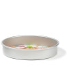 Teglia tonda liscia per torta americana in alluminio anodizzato alta 5 cm e diametro da 10 a 40 cm da Decora