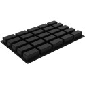 Stampo Sessantaquaranta Righe per 25 tortine rigate da 10 x 4,8 x h 4 cm in silicone SQ085 da Silikomart