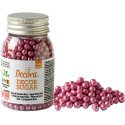 Perle di zucchero rosa metallizzate da 100 g, ø5 mm, per decorazione dolci da Decora