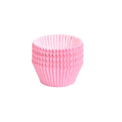 1000 Pirottini per mini bon bon in carta forno color rosa corallo di ø2xh1,5 cm