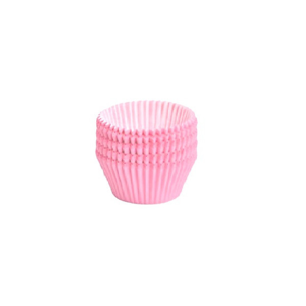 1000 Pirottini per mini bon bon in carta forno color rosa corallo di ø2xh1,5 cm
