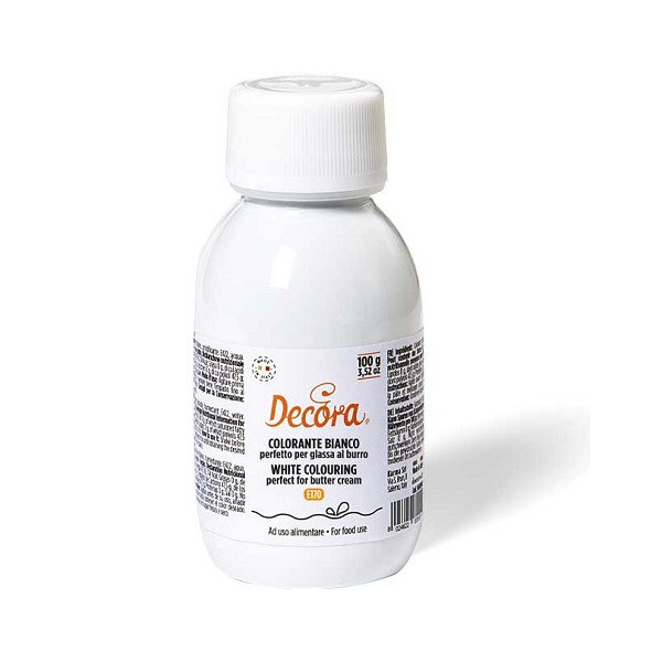100 g Colore alimentare Bianco in gel no E171 da Decora
