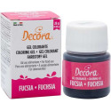 Colorante Alimentare in Gel Concentrato DECORA | Fucsia (28g) | Professionale per Pasta di Zucchero e Creme