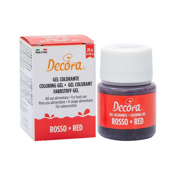 28 g Colorante alimentare in gel Rosso Decora