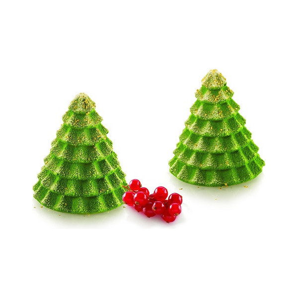Sapin Magique Silikomart: stampo in silicone grigio Abete o Albero Magico ø6,7xh7,4 cm