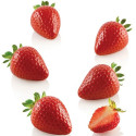 Kit Fragola 3D Fruits Silikomart – Stampo in Silicone con Cutter o con Supporto (Formati 30/120ml)