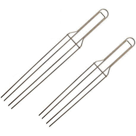 Spillone 4 punte per panettoni e colombe in acciaio inox lungo 52 cm o 62 cm da Decora Spillone 4 punte per panettoni e colombe in acciaio inox lungo 52 cm o 62 cm da Decora