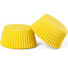 Set di 200 pirottini per muffin in carta da forno gialla antiaderente ø5xh3,2 cm Set di 200 pirottini per muffin in carta da forno gialla antiaderente ø5xh3,2 cm
