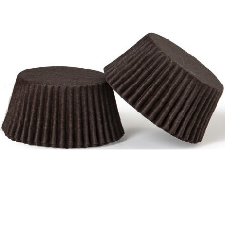 200 Pirottini Muffin in carta marrone diametro 5 cm altezza 3,2 cm