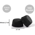 Pirottini Bon Bon neri in carta diametro 2,7 cm altezza 1,7 cm in confezione da 1000 pezzi