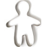 Cornice, anello, fascia o sagoma in acciaio inox a forma di bimbo lunga 28 cm ed alta 4,5 cm da Decora Cornice, anello, fascia o sagoma in acciaio inox a forma di bimbo lunga 28 cm ed alta 4,5 cm da Decora