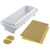 Magic Buche Silikomart – Kit Stampo con Supporto per Tronchetto Semifreddo Liscio o Decorato (8×25×H6,7 cm)
