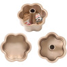 Angel food fiore lo stampo chiffon cake fiore in metallo antiaderente rose gold line Decora