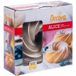 Stampo Mini Alice da Decora: formina mini ciambella in alluminio pressofuso diametro 10 cm ed h 5 cm