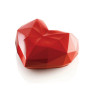 Amorini Origami 110 Silikomart: stampo 6 cuori sfaccettati 74x84xh35 mm con cutter