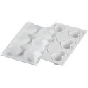 Amorini Origami 110 ml di Silikomart: stampo 6 cuori sfaccettati 74x84 h 35 con cutter