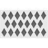 Rombo XS 16 ml Silikomart: stampo in silicone bianco per 20 rombi da 5,3x3,3 h1,8 cm