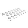 Rombo XS 16 ml Silikomart: stampo in silicone bianco per 20 rombi da 5,3x3,3 h1,8 cm