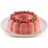 Paradise Silikomart: stampo ciambella paradiso diametro 22 cm, altezza 6 cm in silicone bianco